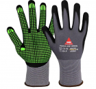 PADUA GRIP GREEN, Montagehandschuh aus Nylon/Nitrilschaum, grau/schwarz/grün - HASE - 508150G